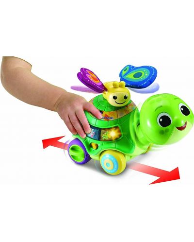Детска играчка Vtceh - Интерактивна костенурка за дърпане, 2 в 1 (на английски език) - 3
