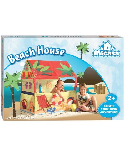 Детска палатка за игра Micasa - Къща на плажа - 1