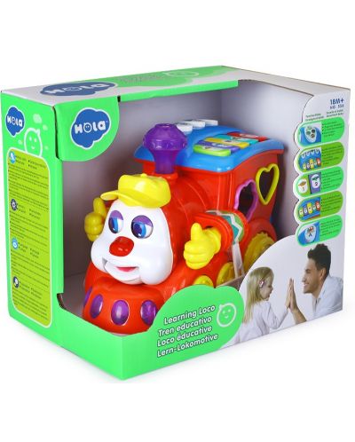 Детска играчка Hola Toys - Музикално сортер влакче - 1
