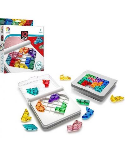 Детска логическа игра Smart Games - IQ Love, със 120 предизвикателства - 2