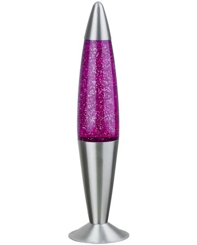 Декоративна лампа Rabalux - Glitter 4115, 25 W, 42 x 11 cm, лилава - 1