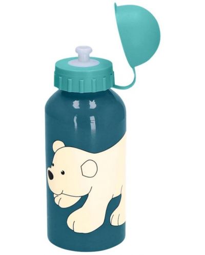 Детско алуминиево шише Sterntaler - Полярна мечка, 400 ml - 2
