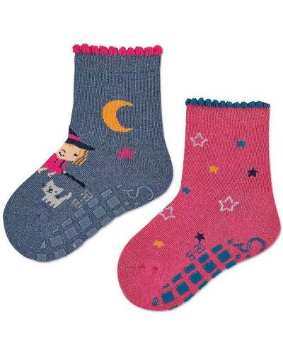 Детски чорапи с бутончета Sterntaler - За момиче 2 чифта, 19/20, 12-18 месеца - 2