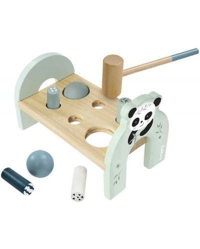 Детски дървен комплект Eichorn - Игра с чук и пейка - 2