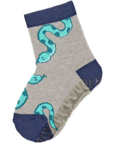 Детски чорапи със силиконова подметка Sterntaler - С животни, 23/24 размер, 2-3 години, 2 чифта - 3