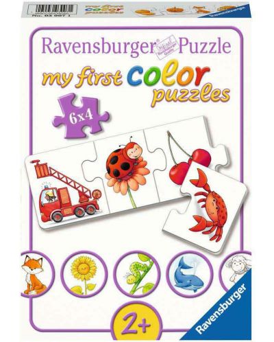 Детски пъзел Ravensburger от 24 части - Цветя и животни - 1