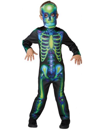 Детски карнавален костюм Rubies - Neon Skeleton, размер M - 1