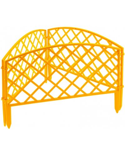 Декоративна ограда решетка Palisad - 65001, 24 х 320 cm, жълта - 1