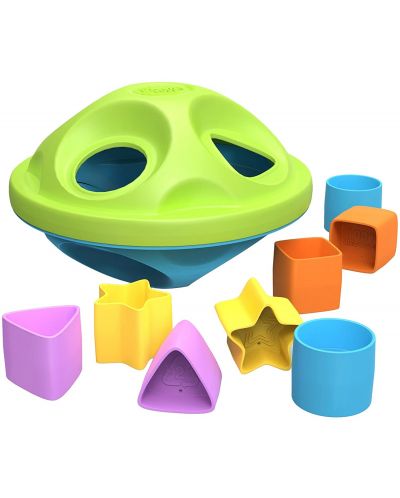 Детска играчка Green Toys - Сортер, с 8 формички - 1