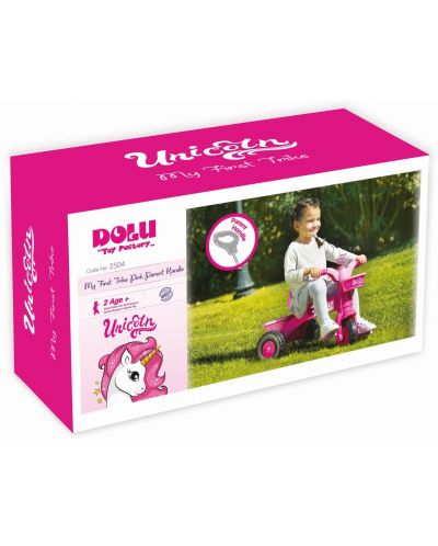 Детска триколка Dolu - Unicorn, розова - 3