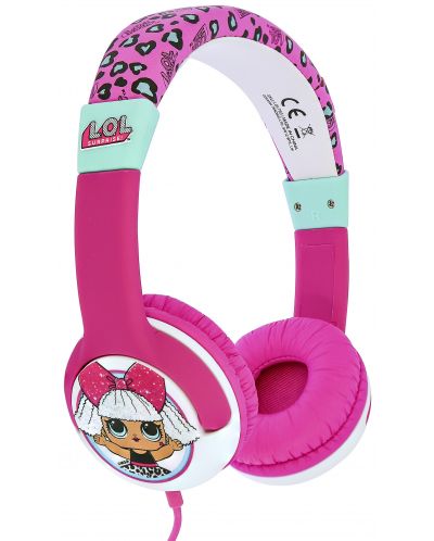 Детски слушалки OTL Technologies - L.O.L. My Diva, розови - 1