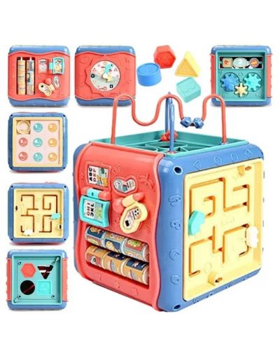 Детска играчка 7 в 1 MalPlay - Интерактивен образователен куб - 1