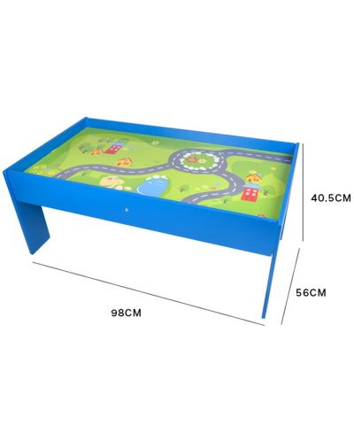Детска дървена маса за игра Acool Toy - Синя - 2