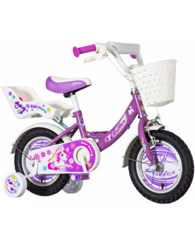 Детски велосипед Venera Bike - Pony, 12'', лилав - 1