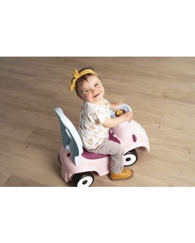 Детска кола за бутане Smoby - цикламено-розова - 10