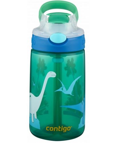 Детска бутилка за вода Contigo Gizmo Flip - Динозавър - 1