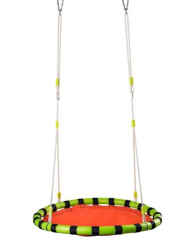 Детска кръгла люлка Woody - Оранжева, 103 cm