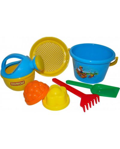 Детски плажен комплект Polesie Toys - Seal, 7 части, асортимент - 3