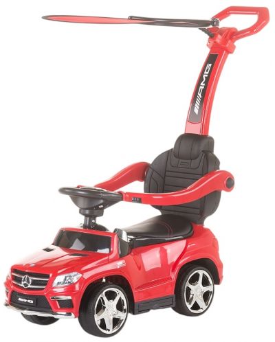 Детска кола с дръжка и сенник Chipolino - Mercedes GL63 AMG, червена