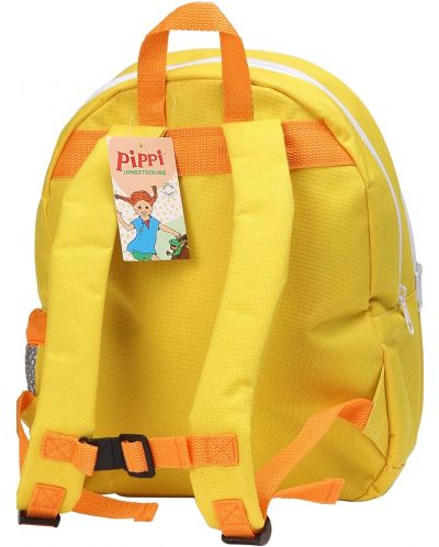 Раница за детска градина Pippi - Пипи Дългото чорапче рисува, жълта - 2