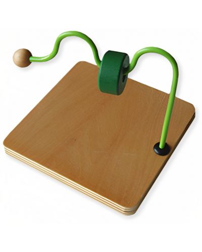 Детска дървена игра Smart Baby - Лабиринт с една ос - 1