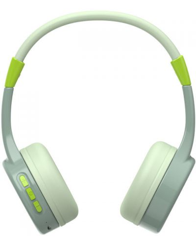 Детски слушалки с микрофон Hama - Teens Guard, безжични, зелени - 1