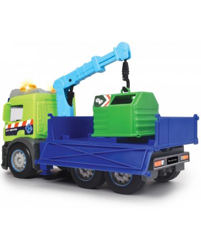 Детска играчка Dickie Toys - Камион за рециклиране на отпадъци, със звуци и светлини - 4