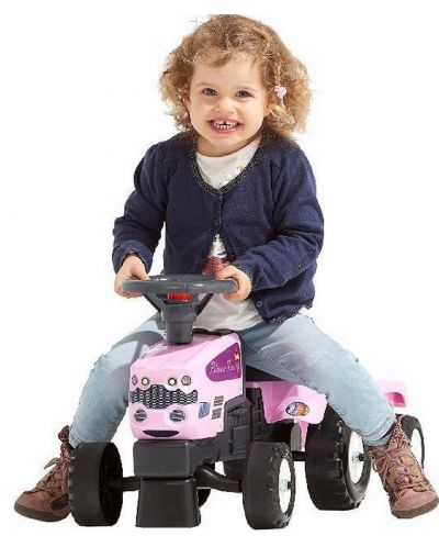 Детски трактор Falk - Princess Claas, с ремарке, розов - 2