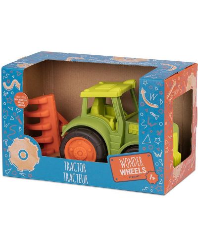 Детска играчка Battat Wonder Wheels - Трактор с гребло - 3