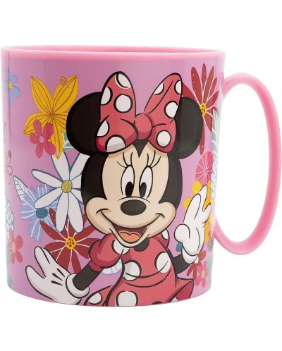 Детска чаша за микровълнова Stor Minnie Mouse - Spring Look, 350 ml - 1