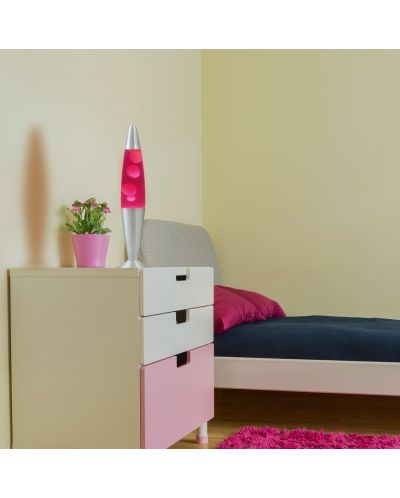 Декоративна лампа Rabalux - Lollipop 4108, 25 W, 42 x 11 cm, розова - 3