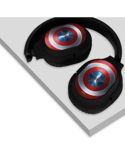 Детски слушалки ERT Group - Captain America, безжични, черни - 2