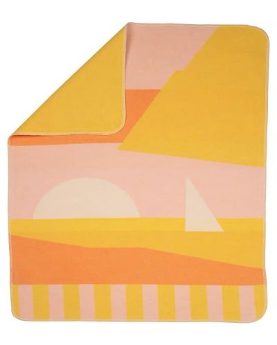 Детско одеяло David Fussenegger - Juwel, Залез, 70 x 90 cm, жълто - 2