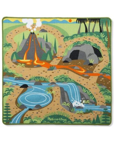 Детско килимче за игра Melissa & Doug - Праисторическа площадка - 1