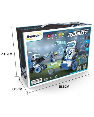 Детски робот 3 в 1 Sonne - BoyBot, с програмиране - 7
