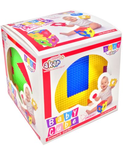 Детска играчка Akar - Куб със звънец - 2