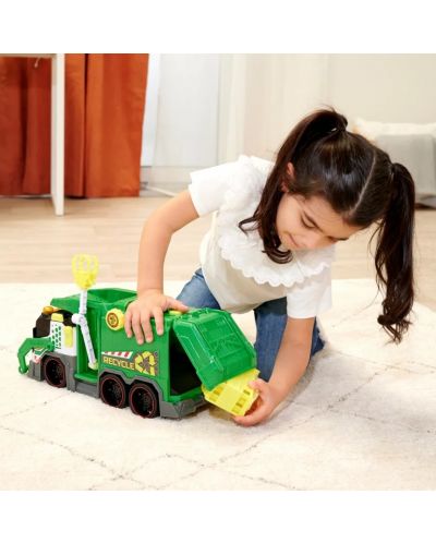 Детска играчка Dickie Toys - Камион за рециклиране, със звуци и светлини - 9