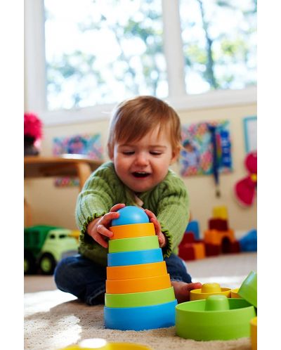 Детска играчка за сортиране Green Toys - Кула, с 8 части - 5