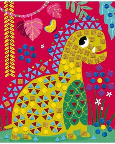 Детска мозайка Janod - Динозаври - 4