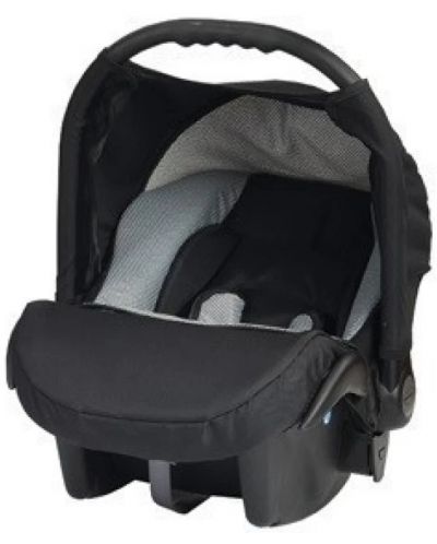 Кошница за кола Baby Merc - Junior Twist, 0-10 kg, черна/сива - 1
