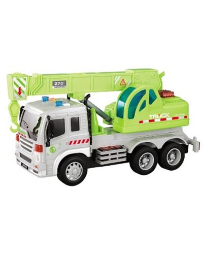 Детска играчка Ocie - Камион с кран, City Service - 1