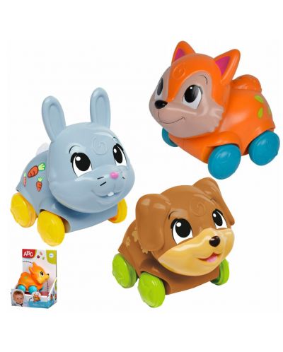 Детска играчка Simba Toys ABC - Количка животинче, асортимент - 4
