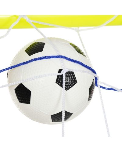 Детски комплект GT - Футболна врата с мрежа и топка, зелена - 2