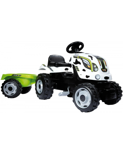 Детски трактор с педали Smoby - Farmer XL, бял - 1