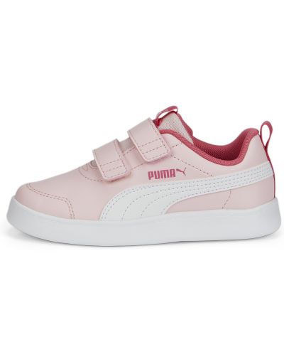 Детски обувки Puma - Courtflex v2 , розови/бели - 2