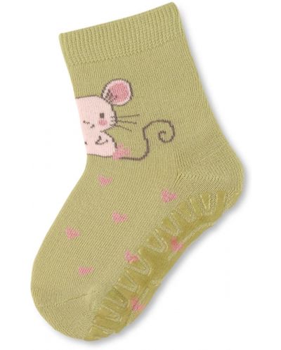 Чорапи със силиконова подметка Sterntaler - Мишле, 27/28 размер, 4-5 години, жълти - 1