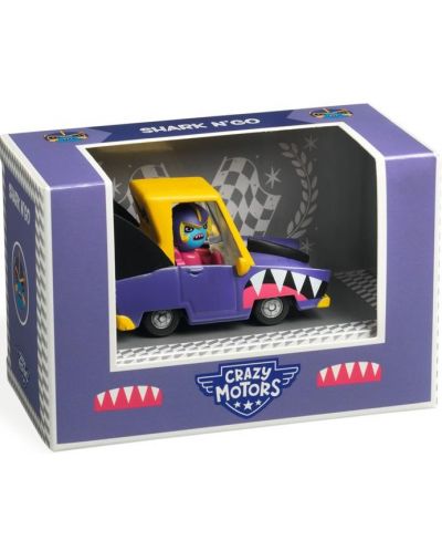 Детска играчка Djeco Crazy Motors - Количка акула - 1