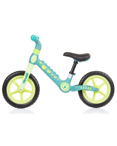 Детско колело за баланс Chipolino - Дино, синьо и зелено - 2