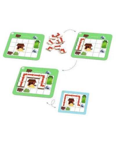 Детска игра Djeco - Programmino, пространствено ориентиране - 1