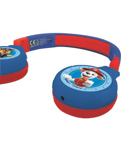 Детски слушалки Lexibook - Paw Patrol HPBT010PA, безжични, сини - 3